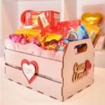 Cesta de Chocolate Caixote com Amor - Imagem 2