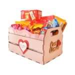 Cesta de Chocolate Caixote com Amor