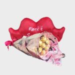 Kit Buquê de Bombons e Coração Você é Especial