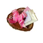 Kit Decoração de Cestas Coração Vime 21x22x6 cm
