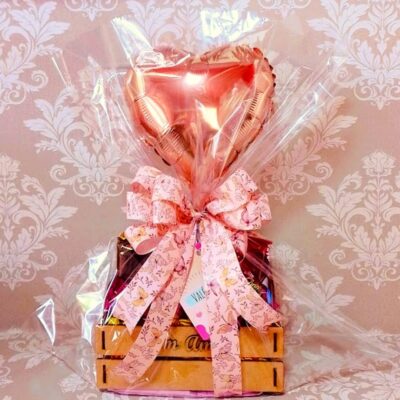 Cesta personalizada com balão