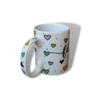 Caneca Porcelana Coração Fé 300 ml - Imagem 2