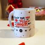 Caneca Romântica Ouvir Sua Voz é a Minha Música Favorita 300ml - Imagem 3